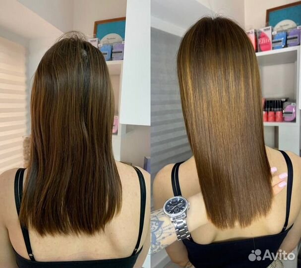 Кератиновое выпрямление волос