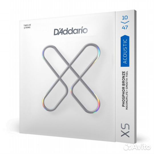 Струны для 12-стр гитары DAddario xsapb1047-12 XS