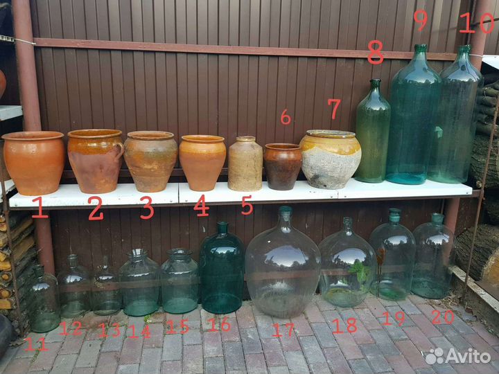 Бутыль стеклянная