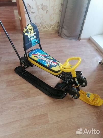 Снегокат с колёсами