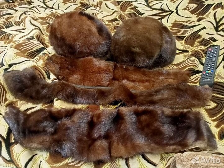 Шапки норка и воротник