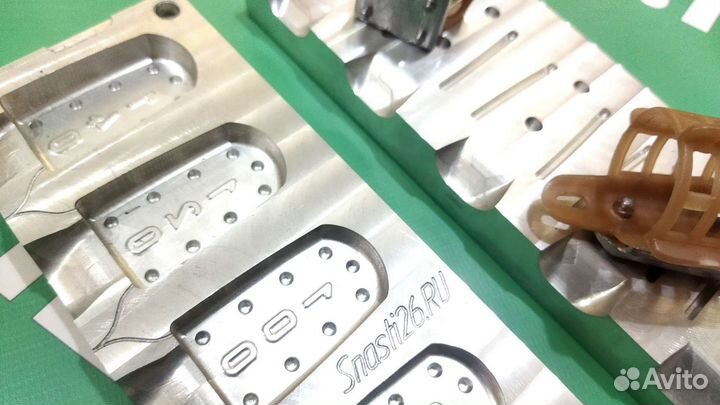 Форма для грузил к фидерной кормушке Д30. 60-140гр