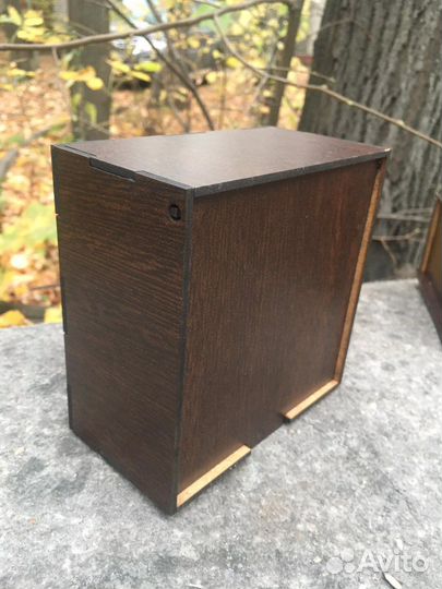 Коробка шкатулка для подарка (ремня) из дерева