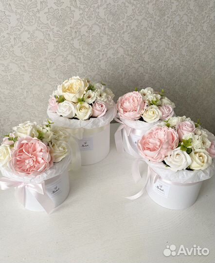 Букет из мыльных цветов подарок цветы