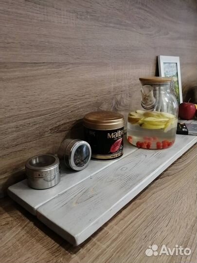 Поднос деревянный узкий