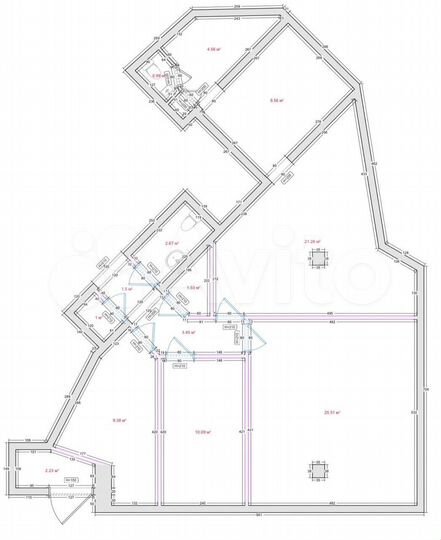 Свободного назначения, 25.5 м²