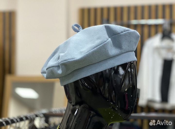 Берет джинсовый