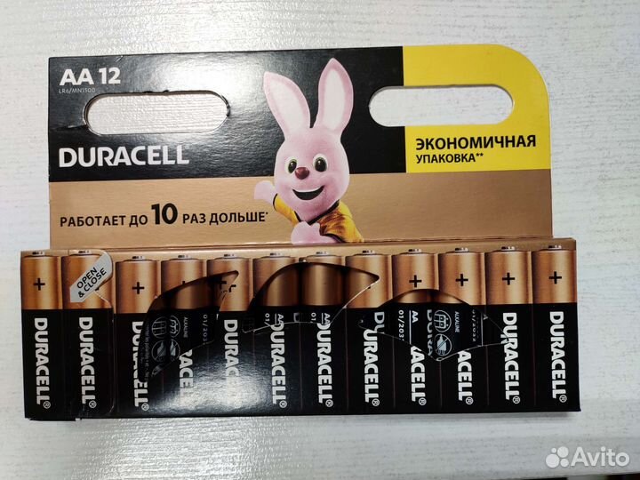 Батарейки пальчиковые и мизинчиковые Duracell