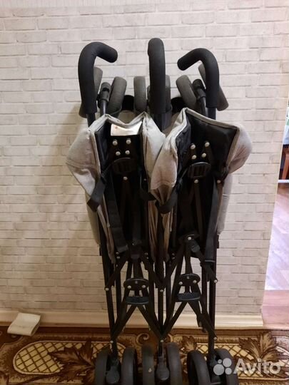 Коляска трость для двойни