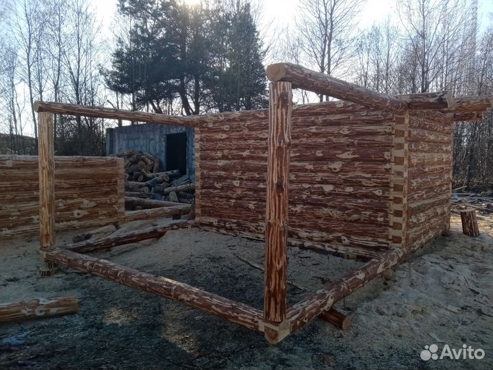 Сруб бани 3* 4+3