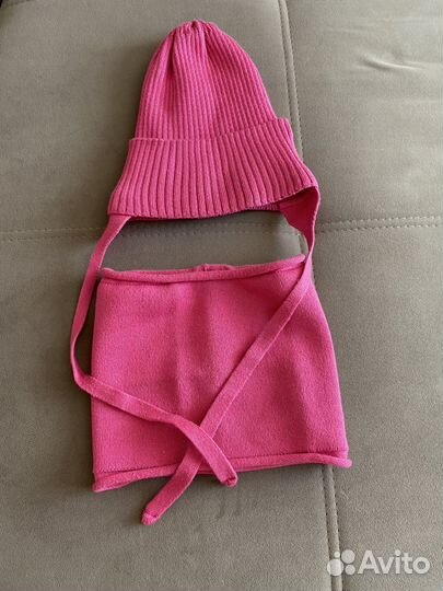 Комплект шапка и шарф для девочки