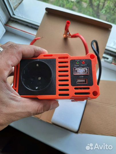 Инвертор 12В-220В, 500 (1000) Вт airline