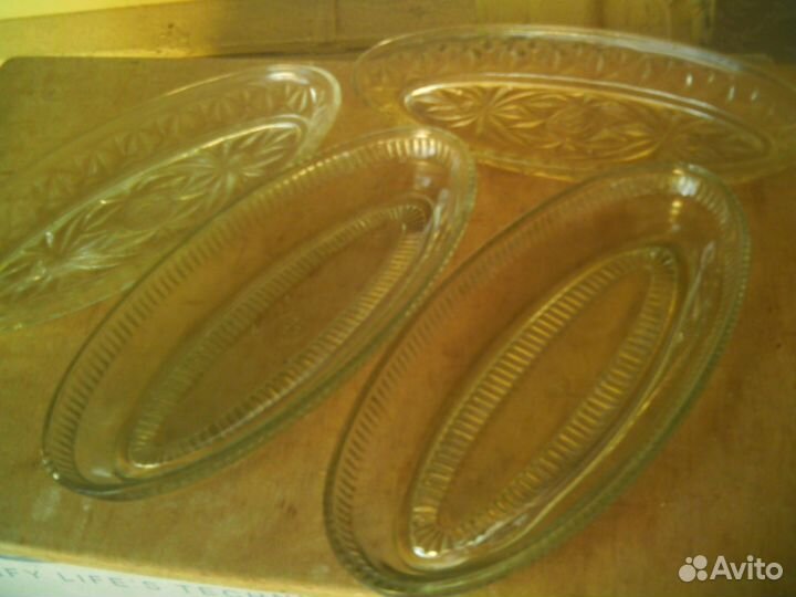 Селедочницы из стекла (хрусталя)