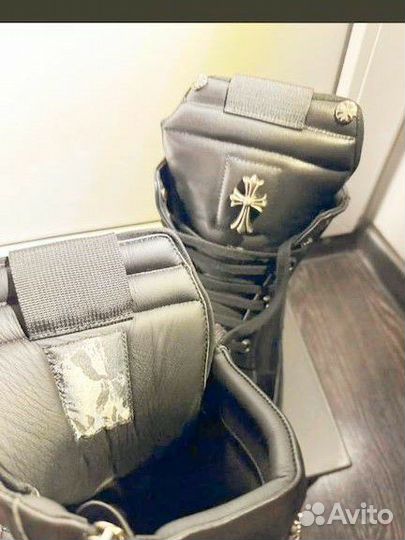 Rick owens geobasket chrome hearts