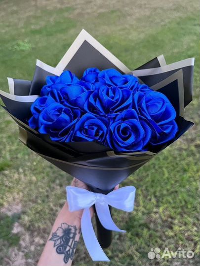 Букет из атласных лент