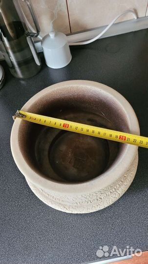 Кашпо (горшок) для цветов керамика