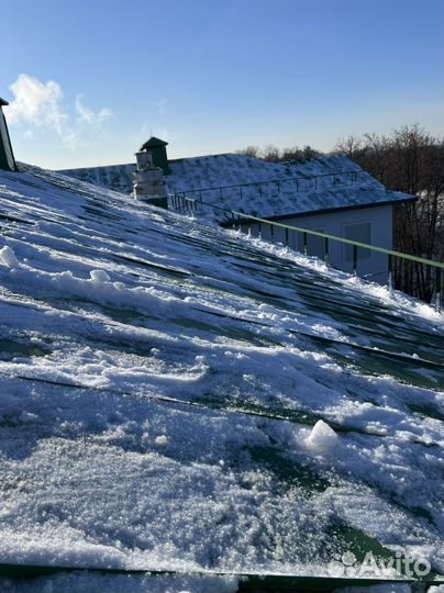 Очистка кровли от снега и наледи