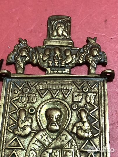 Старинные латунные створки от складней