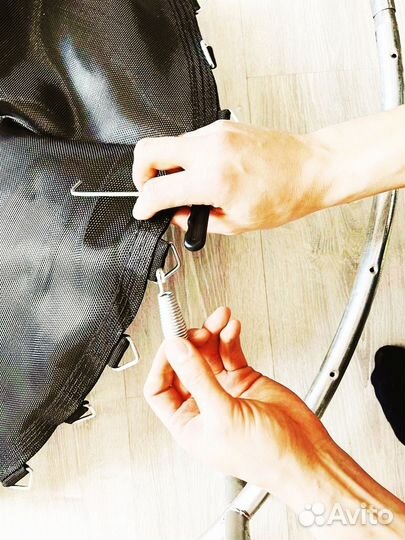 Детский батут с сеткой