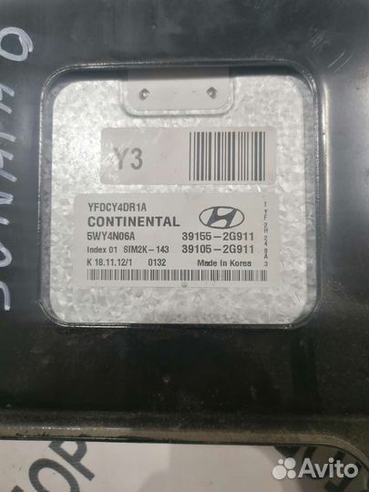 Эбу двигателя Hyundai Sonata YF
