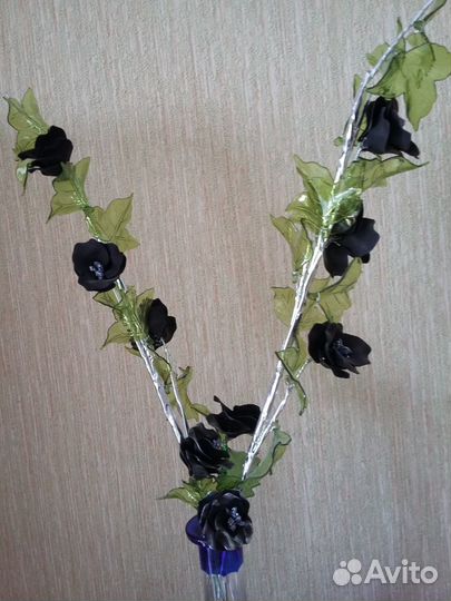 Цветы декоративные Розы Черные