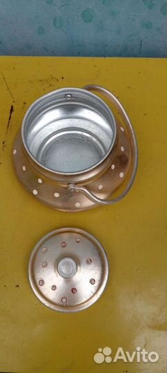 Сахарница алюминевая СССР кофейник