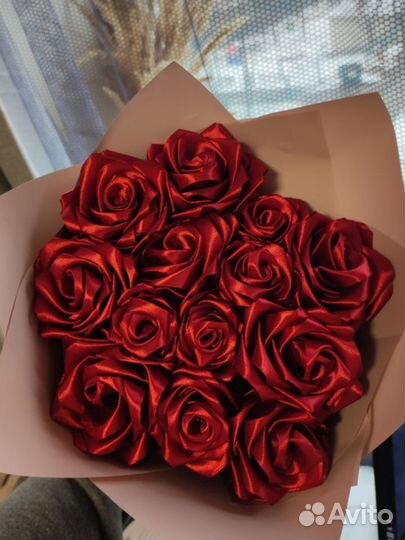 Букет из атласных лент