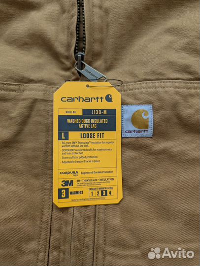 Куртка Carhartt Duck Active j130 оригинал винтаж