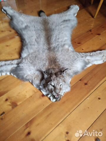 Ковер из шкуры рыси имитация