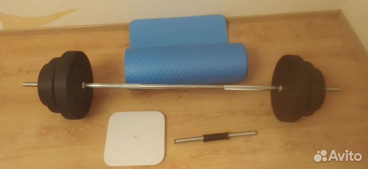 Штанга с блинами