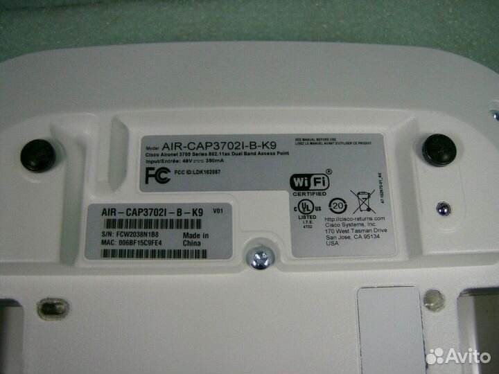 Точка доступа Cisco Aironet AIR-cap3702i-R-K9