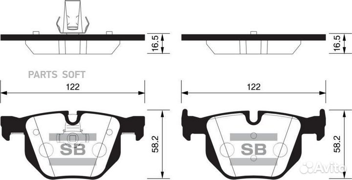 Колодки торм.зад