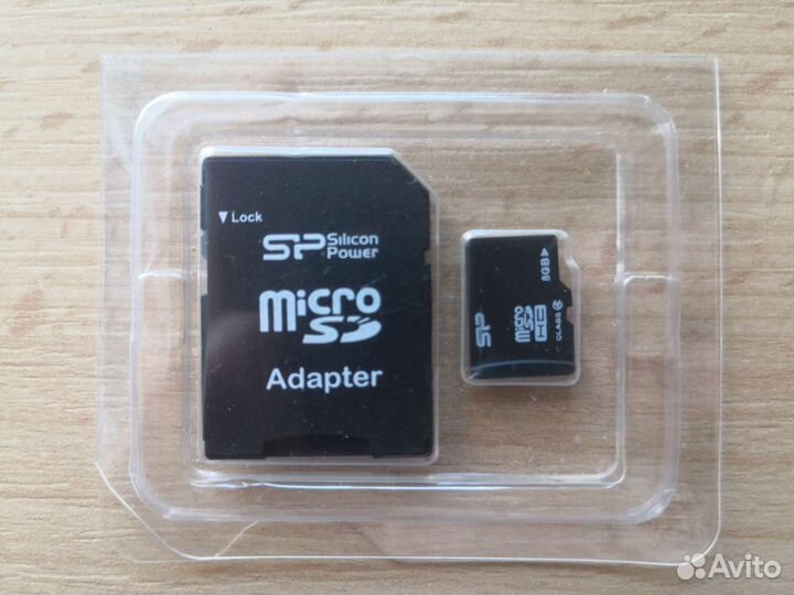 Карта памяти MicroSD 8 GB