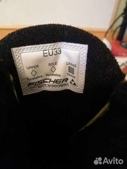 Лыжные ботинки fischer детские 33 размер
