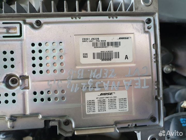 Усилитель звука Bose Nissan Teana J32 теана 32