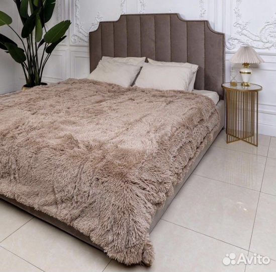 Пледы пушистые в наличии все цвета с длинным ворс