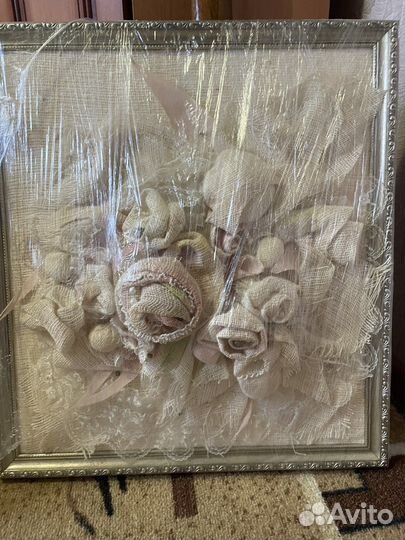 Картина обьемные цветы