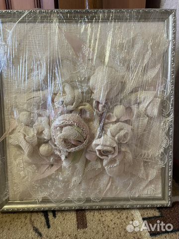 Картина обьемные цветы