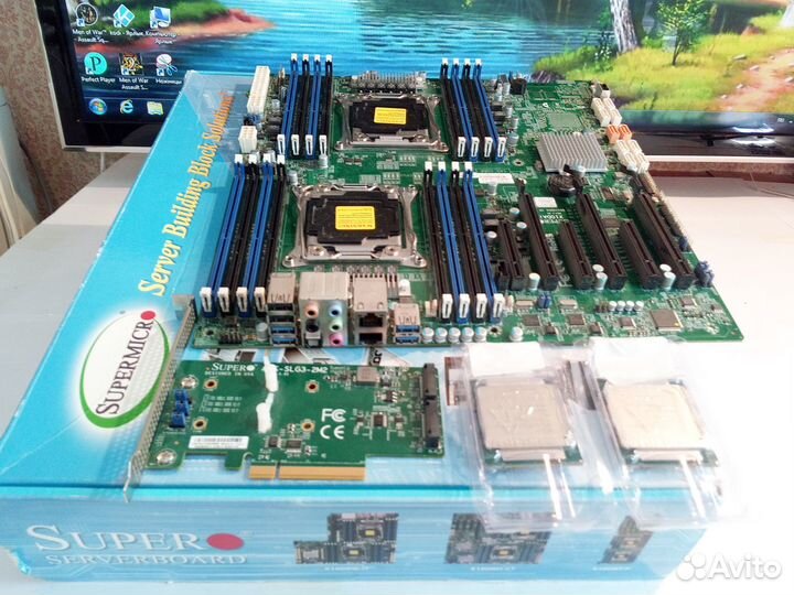 Supermicro x10dai +2 E5 2660v3 в подарок