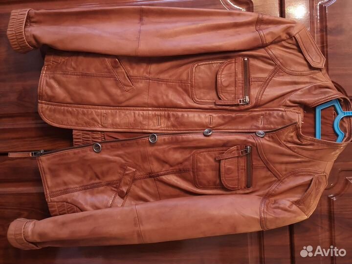 Куртка кожаная женская размер 44-46