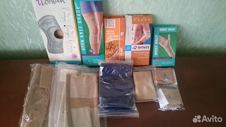 Бандажы, ортезы на суставы. Новые