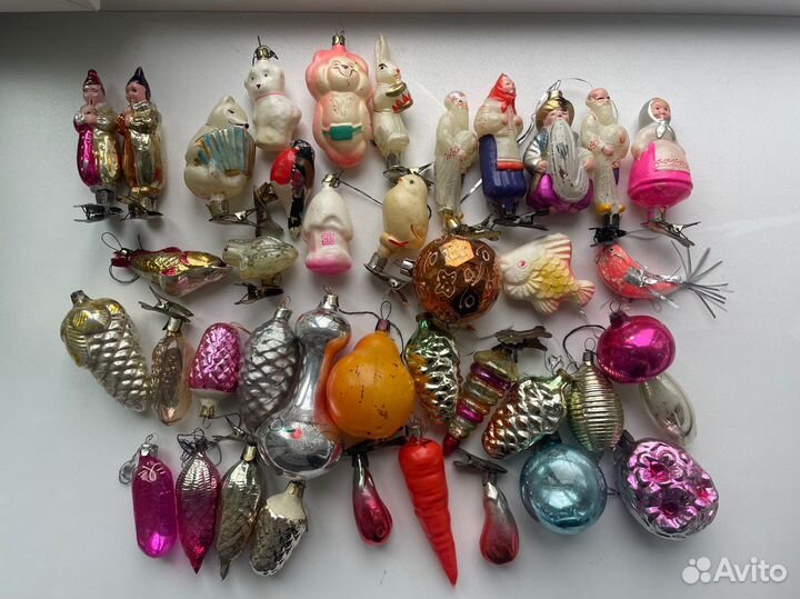 Елочные игрушки СССР советские