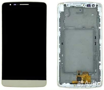 Дисплейный модуль для LG G3 Stylus белый+рамка