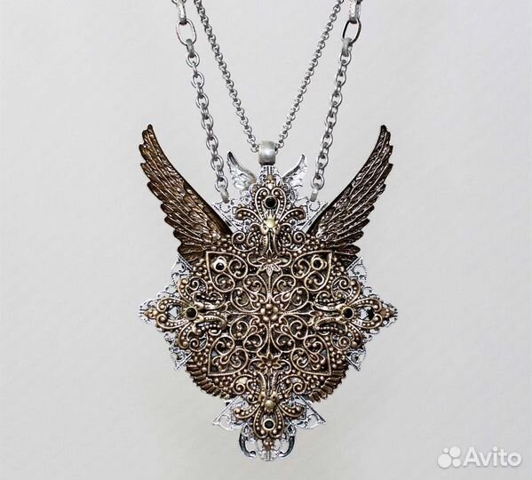 Кулон амулет оберег воина камень Архангел Михаил