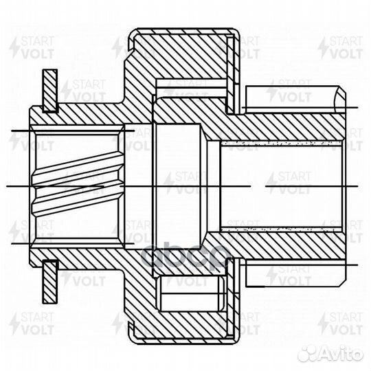 Привод стартера (бендикс) для а/м Hyundai Santa Fe