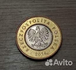 Монета 2 злотых 2014 г. Польша