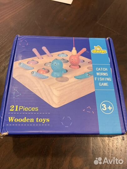 Игрушка червячки и рыбки рыбалка сортер