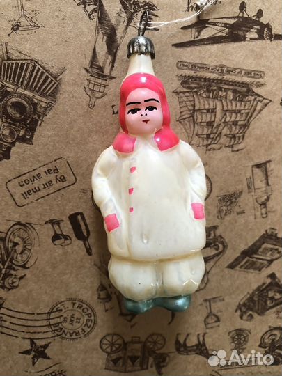 Ёлочная игрушка СССР мальчик гимназист