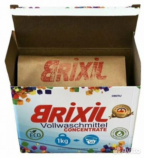 Стиральный порошок Brixil(Европа) 1 кг-50 стирок