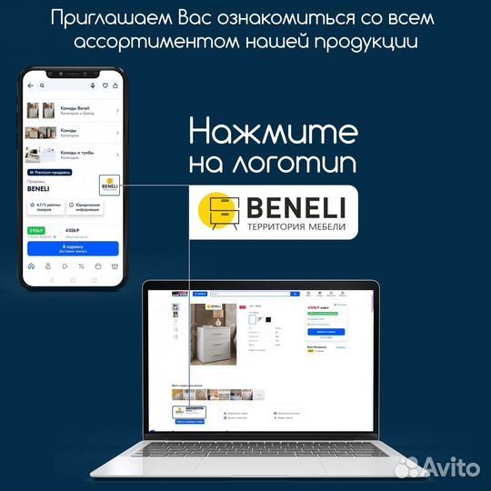 Шкаф-купе с зеркалом для одежды Beneli бавария, Дв